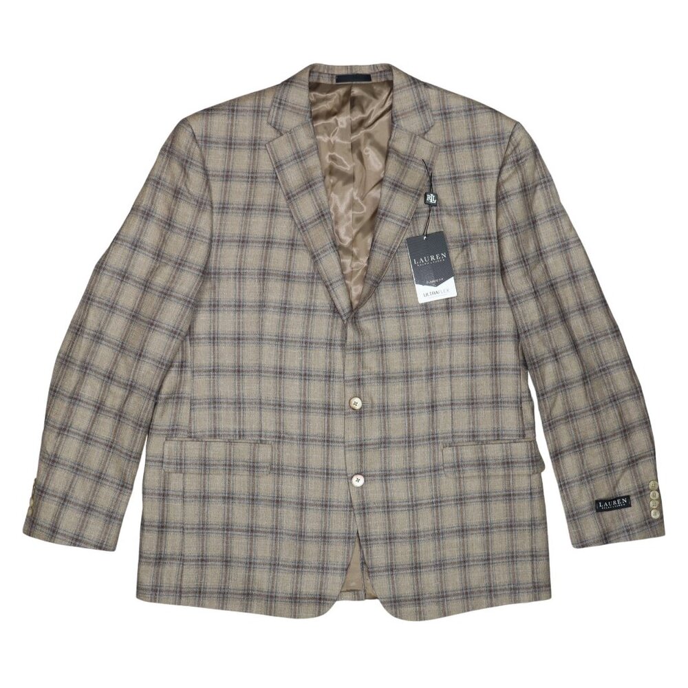 Ralph Lauren Lexington Ultraflex Plaid Classic Fit Men's Sport Coat Blazer NWT